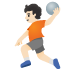 🤾🏻 person playing handball: light skin tone display on Google